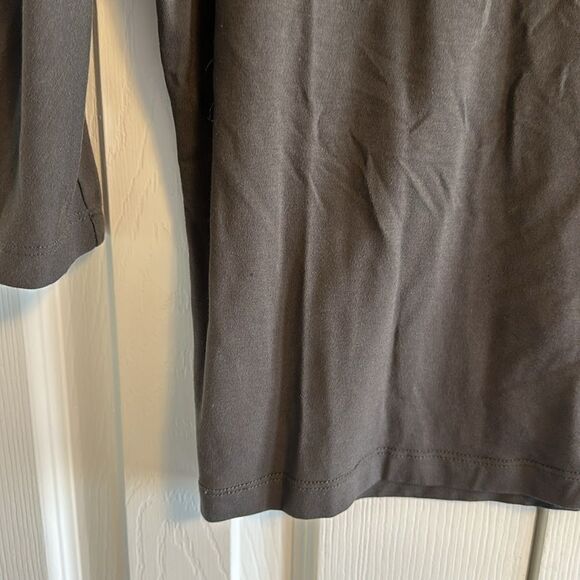 Vince Women’s Slate Long Sleeve Long Top - Picture 2 of 9